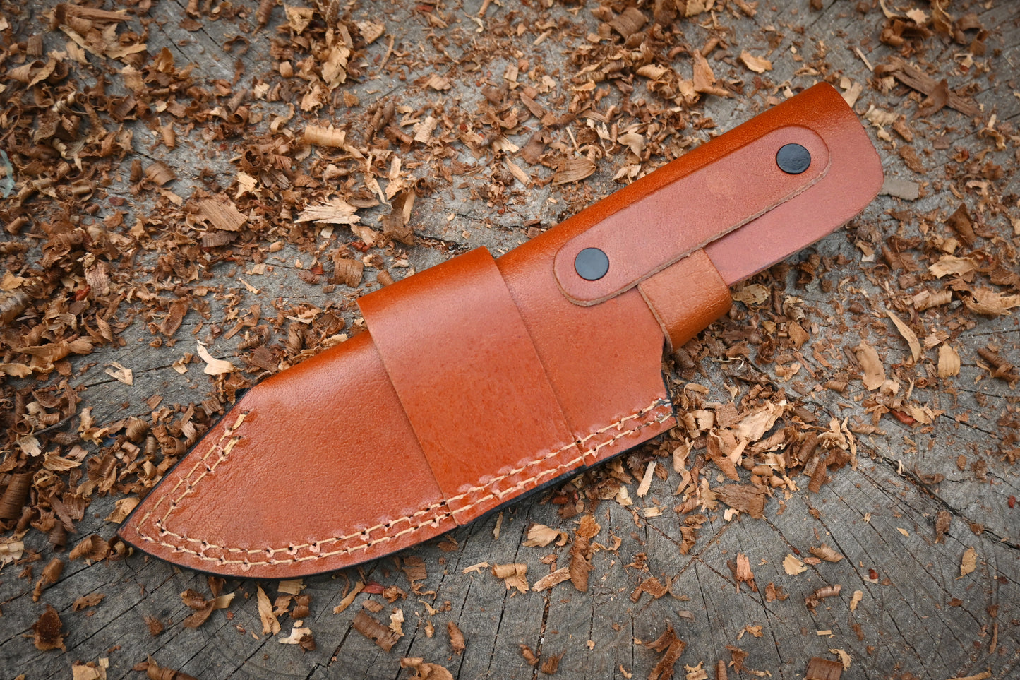 Eagle's Talon | 11" Hand Forged Damascus Steel Hunting Knife – 288-Layer Feather Damascus, Full Tang & Stag Bone Handle