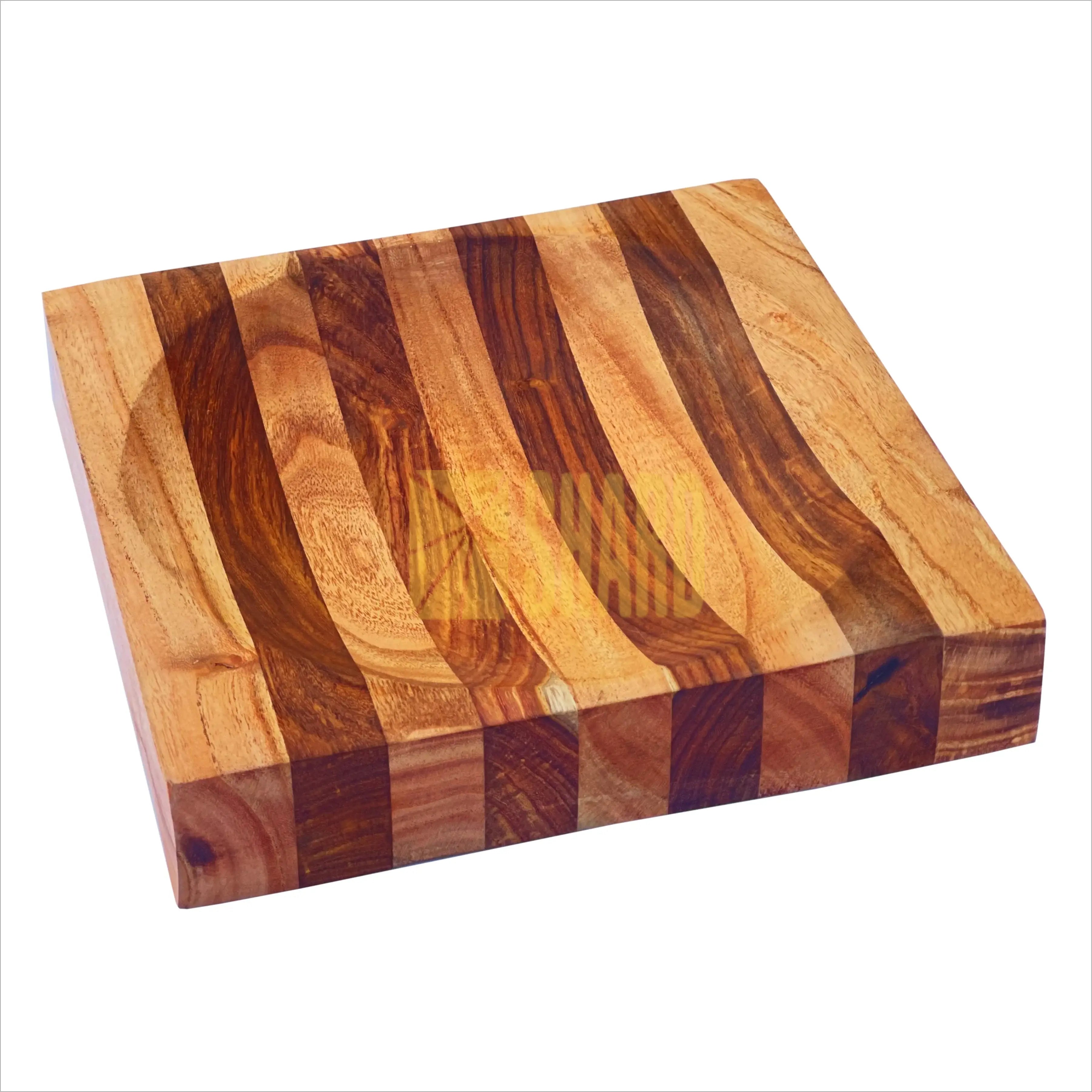 Glacier Hollow 8” Ulu Chopping Bowl – Handcrafted Hardwood Cutting Basin by Shard Blade