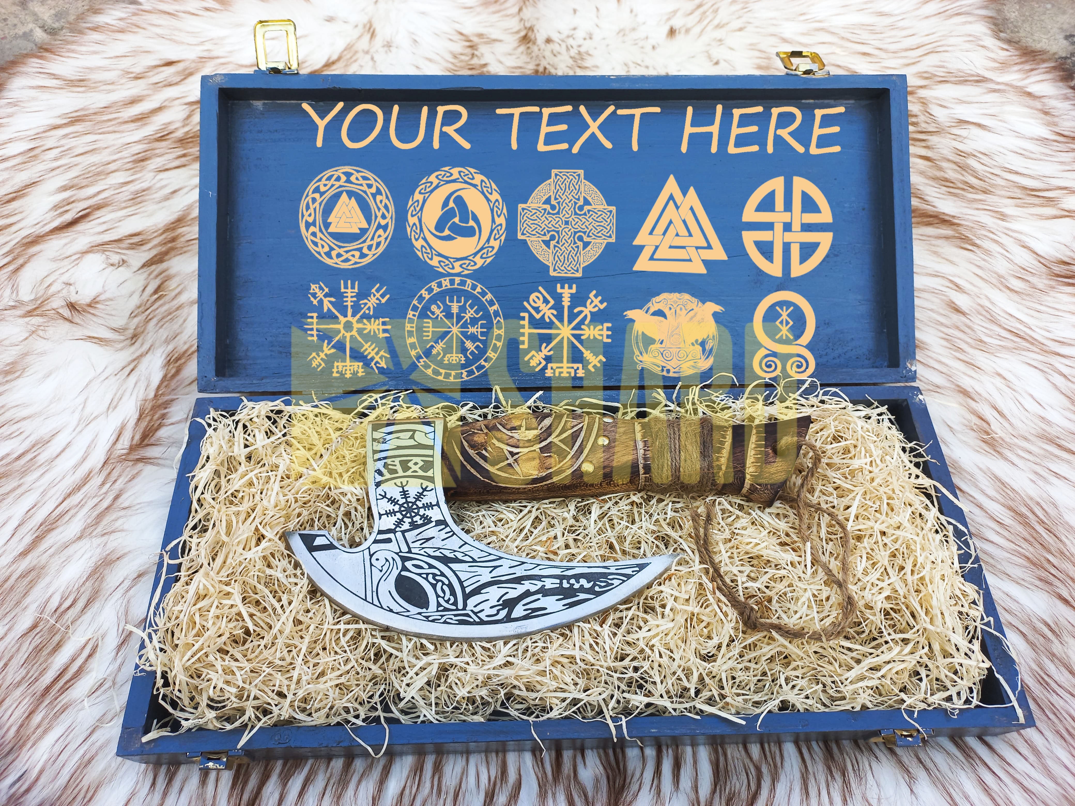 SHARD BLADE HAND FORGED Carbon Steel Pizza Cutter Battle Ready Throwing Axe  Hatchet VIKING Axe +Sheath With Gifting Box - PX07